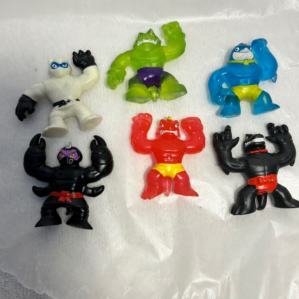 Moose Toys Heroes of Goo Jit Zu Mini Figures Lot of 6 Blazagon Thrash Rock Jaw